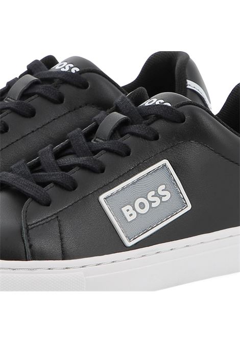 Sneakers in pelle con logo HUGO BOSS KIDS | J5255409B